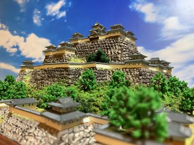 楽天市場】[完成品］彦根城（彦根市金亀町） 1/280 天守閣周辺
