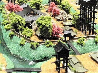 [完成品]　清洲城（愛知県清須市）　ケース付き　ミニサイズ　織田信長ゆかりの城　日本の城　お城　ジオラマ　模型　プラモデル　城郭模型　推定復元｜お城のジオラマ鍬匠甲冑屋