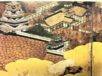 楽天市場】[完成品] 屏風絵 安土城 ケース付き ミニサイズ 織田信長