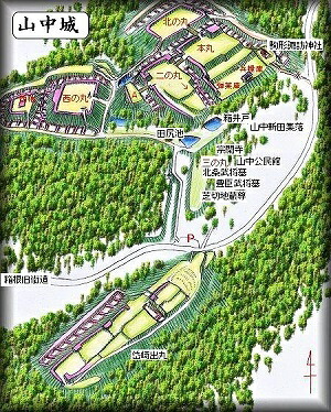 [完成品] 山中城（三島市山中新田）　日本100名城　日本の城　お城のジオラマ模型　プラモデル　城郭模型｜お城のジオラマ鍬匠甲冑屋