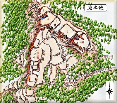 [完成品] 　脇本城・涌本城（男鹿市脇本）続日本100名城　日本の城　お城のジオラマ模型　プラモデル　城郭模型｜お城のジオラマ鍬匠甲冑屋