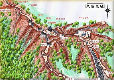 [完成品] 　久留里城　(千葉県君津市久留里字城山）日本の城　お城のジオラマ模型　プラモデル　城郭模型｜お城のジオラマ鍬匠甲冑屋