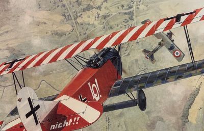 [完成品]　複葉機　Fokker D.VII　1/48　世界の複葉機シリーズ　ジオラマ模型　プラモデル　コレクションケース付き｜お城のジオラマ鍬匠甲冑屋