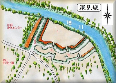 [完成品] 　深見城（大和市深見字城ヶ岡）　　日本の城　お城のジオラマ模型　プラモデル　城郭模型｜お城のジオラマ鍬匠甲冑屋