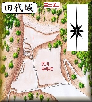 [完成品] 　田代城（愛川町田代）　　日本の城　お城のジオラマ模型　プラモデル　城郭模型｜お城のジオラマ鍬匠甲冑屋