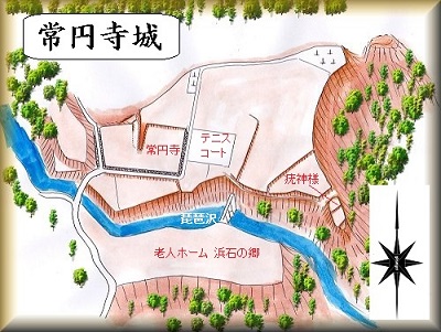 [完成品] 　常円寺城（静岡市清水区由比阿僧字前田）　日本の城　お城のジオラマ模型　プラモデル　城郭模型｜お城のジオラマ鍬匠甲冑屋