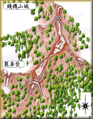 [完成品] 　賤機山城（静岡市葵区大岩・籠上）　　日本の城　お城のジオラマ模型　プラモデル　城郭模型｜お城のジオラマ鍬匠甲冑屋