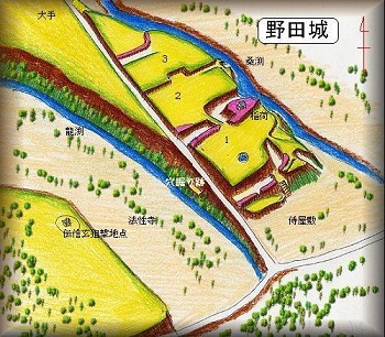 [完成品] 　野田城（愛知県新城市豊島字本城）日本の城　お城のジオラマ模型　プラモデル　城郭模型｜お城のジオラマ鍬匠甲冑屋