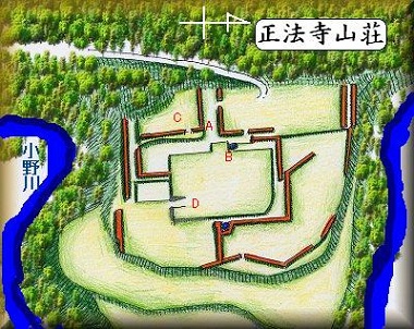 [完成品] 　正法寺山荘（亀山市関町鷲山）日本の城　お城のジオラマ模型　プラモデル　城郭模型｜お城のジオラマ鍬匠甲冑屋