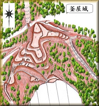 [完成品] 釜屋城（恵那市山岡町釜屋）日本の城　お城のジオラマ模型　プラモデル　城郭模型｜お城のジオラマ鍬匠甲冑屋