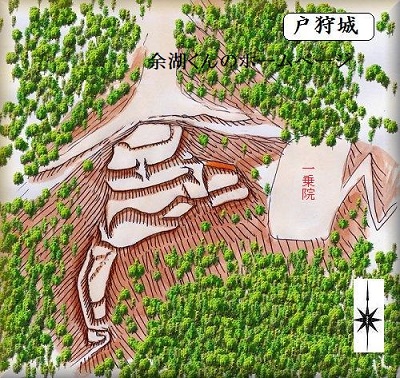 [完成品] 戸狩城（瑞浪市明世町戸狩）日本の城　お城のジオラマ模型　プラモデル　城郭模型｜お城のジオラマ鍬匠甲冑屋