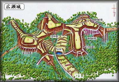 [完成品] 広瀬城（高山市国府町名張）日本の城　お城のジオラマ模型　プラモデル　城郭模型｜お城のジオラマ鍬匠甲冑屋