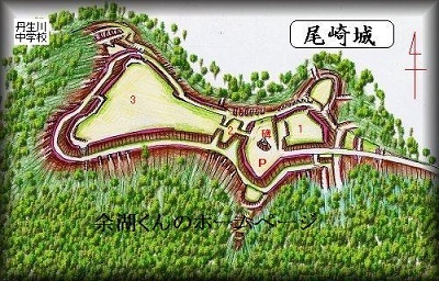 [完成品] 尾崎城（高山市山口）日本の城　お城のジオラマ模型　プラモデル　城郭模型｜お城のジオラマ鍬匠甲冑屋