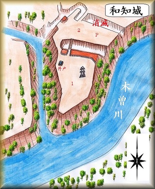 [完成品] 和知城・稲葉城（八百津町野上　稲葉城址公園）日本の城　お城のジオラマ模型　プラモデル　城郭模型｜お城のジオラマ鍬匠甲冑屋