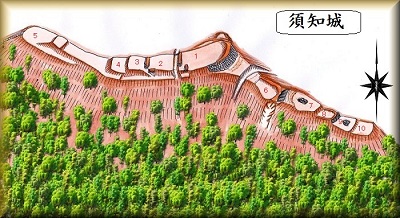 [完成品] 　須知城（京丹波町市森滝見9）日本の城　お城のジオラマ模型　プラモデル　城郭模型｜お城のジオラマ鍬匠甲冑屋