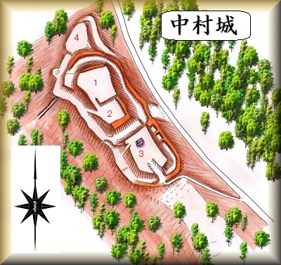 [完成品] 　中村城（福知山市中341）日本の城　お城のジオラマ模型　プラモデル　城郭模型｜お城のジオラマ鍬匠甲冑屋