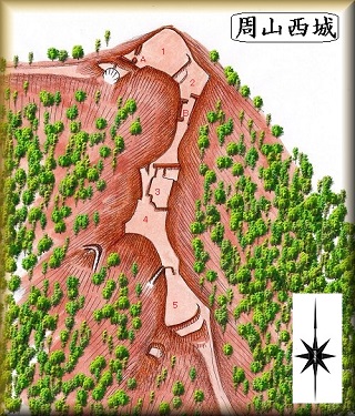 [完成品] 　周山西城（京都市右京区周山）日本の城　お城のジオラマ模型　プラモデル　城郭模型｜お城のジオラマ鍬匠甲冑屋