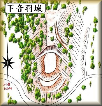 [完成品] 　下音羽城（茨木市下音羽）　日本の城　お城のジオラマ模型　プラモデル　城郭模型｜お城のジオラマ鍬匠甲冑屋