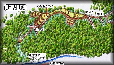 [完成品] 上月城　(兵庫県佐用町下上月）　　日本の城　お城のジオラマ模型　プラモデル　城郭模型｜お城のジオラマ鍬匠甲冑屋