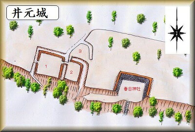 [完成品] 井元城（東近江市愛東町井元） 　日本の城　お城のジオラマ模型　プラモデル　城郭模型｜お城のジオラマ鍬匠甲冑屋