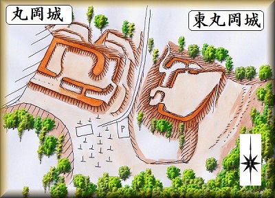 [完成品] 丸岡城・丸岡東城（湖南市柑子袋） 　　日本の城　お城のジオラマ模型　プラモデル　城郭模型｜お城のジオラマ鍬匠甲冑屋