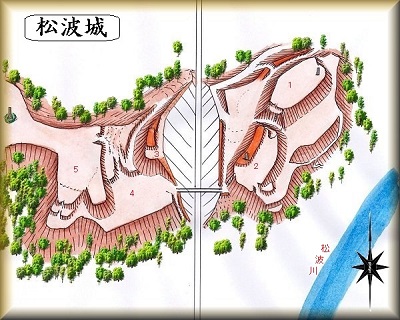 [完成品] 松波城（能登町松波）日本の城　お城のジオラマ模型　プラモデル　城郭模型｜お城のジオラマ鍬匠甲冑屋