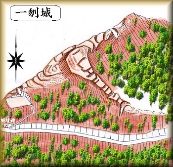 [完成品] 一刎城・芝峠城・一夜城（氷見市余川一刎）　日本の城　お城のジオラマ模型　プラモデル　城郭模型｜お城のジオラマ鍬匠甲冑屋