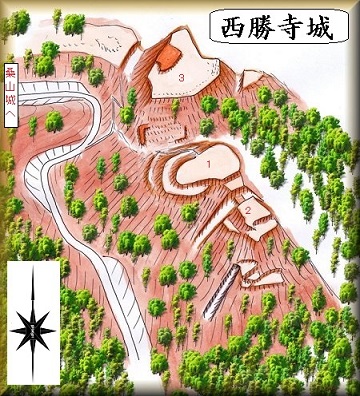 [完成品] 西勝寺城（南砺市川西）　日本の城　お城のジオラマ模型　プラモデル　城郭模型｜お城のジオラマ鍬匠甲冑屋