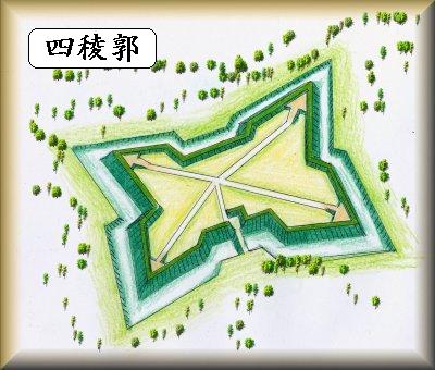 [完成品] 　四稜郭・新台場・神川台場・新五稜郭（函館市陣川町）　日本の城　お城のジオラマ模型　プラモデル　城郭模型｜お城のジオラマ鍬匠甲冑屋