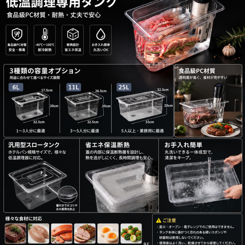 【6月制限事項★最大限度1,500円OFF＆10%OFFクーポン券別れ別れ中】冷ややかさ膳立て器 容れもの 6L 11L 25L 大電気容量 蓋付き添い人 澄み切った 角型ボンネット容れもの 冷ややかさ膳立て手道具専用 無意味さ膳立て 保護すること容れもの 目盛り付き添い人 ポリカーボネート