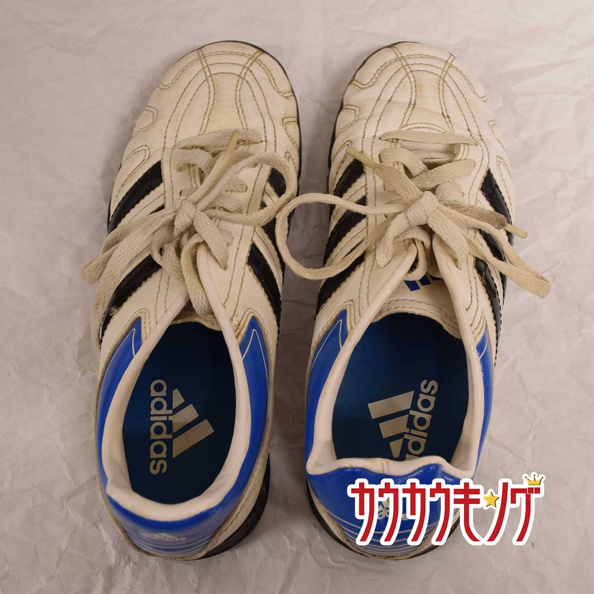 楽天市場 中古 アディダス Adidas パンテロ トレーニングシューズ ホワイト ブラック ブルー サイズ21 0cm サッカー フットサル トレシュー V513 カウカウキング 楽天市場店