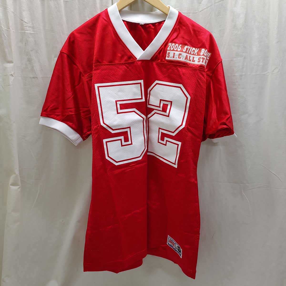 【中古】SIC ALL STAR オールスター アメフト 選抜 ユニフォーム ジャージ #52 S 選手 支給品 実使用 2006 STICK BOWL メンズ