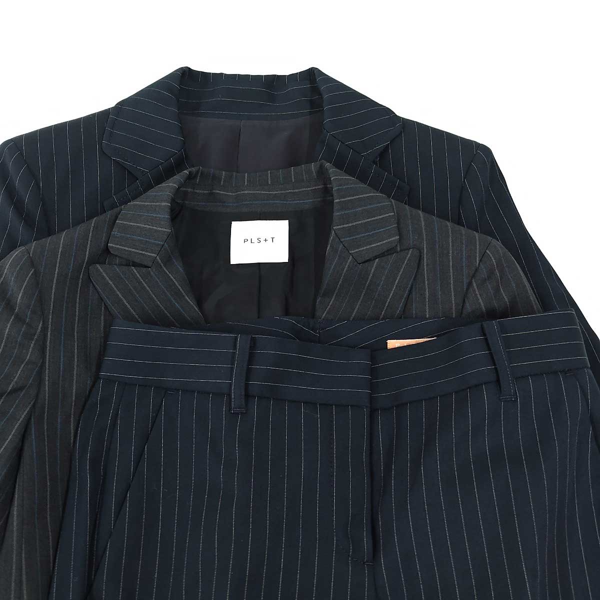 専用【プラステ】スーツ　ポリレーヨンストレッチ　ネイビー　S／S　美品 1fsc34-20_900.jpg