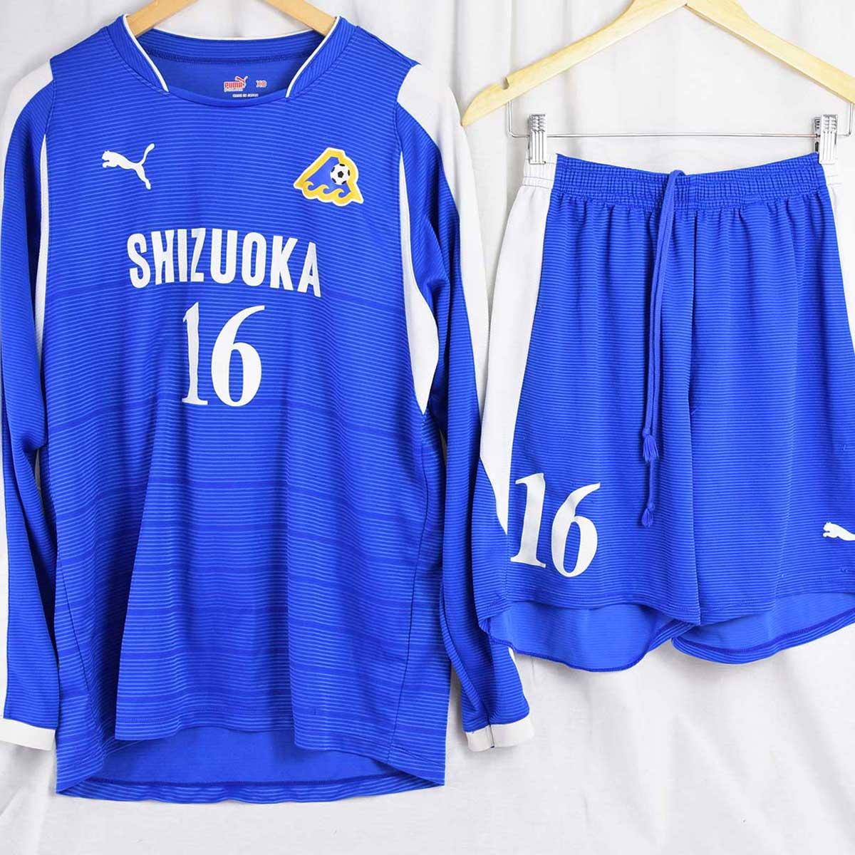 【中古】プーマ 静岡ユース SBSカップ 国際ユースサッカー ユニフォーム 上下  選手実使用 支給品 #16 XO PUMA