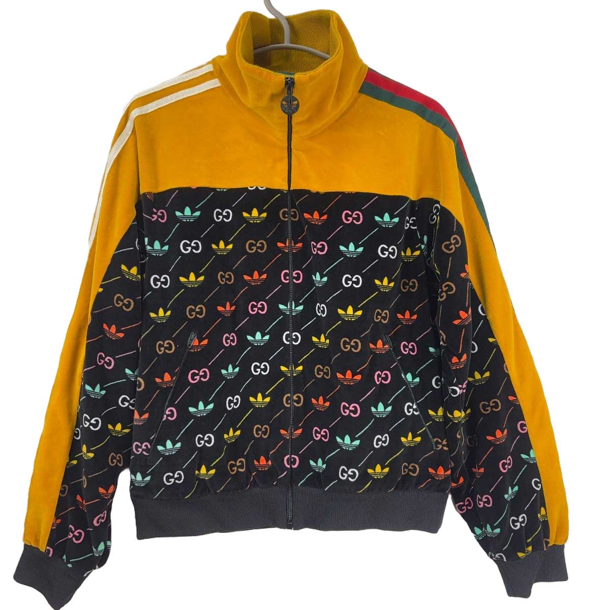 楽天市場】【中古】GUCCI×adidasノーカラージャケット 707683