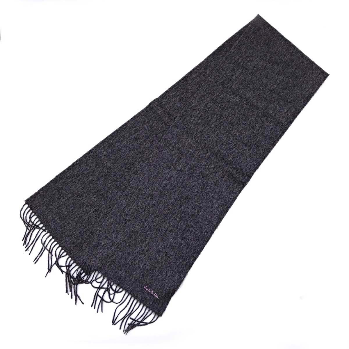 新品未使用　ポールスミス　マフラー ポールスミス Paul Smith マフラー PSライン グレー メンズ