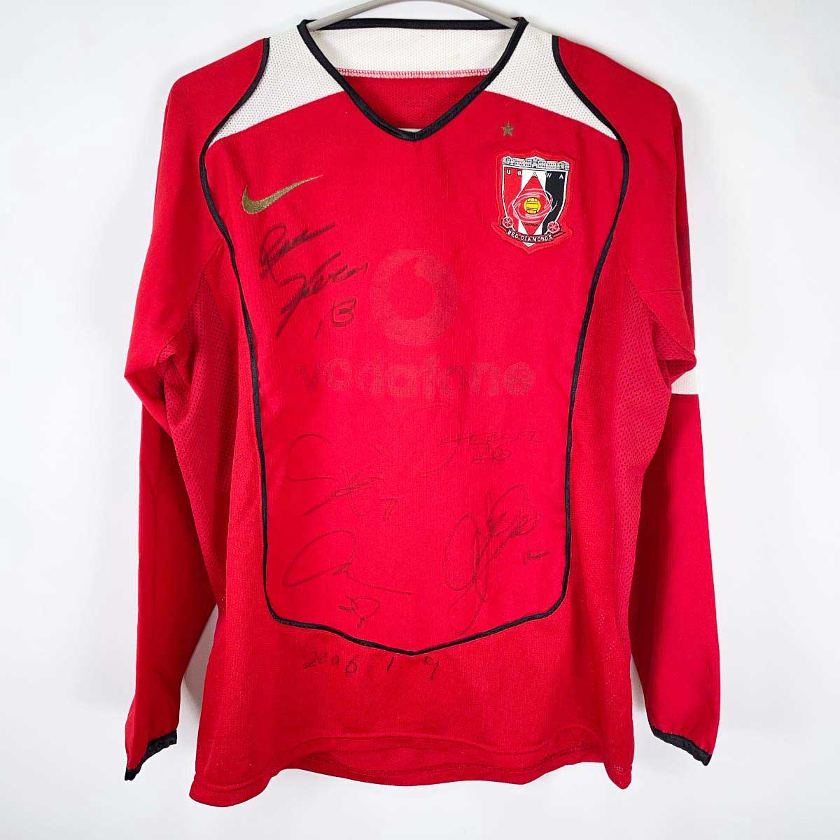 【中古】浦和レッズ 支給品 練習用ユニフォーム サイン入り(#13 鈴木啓太 #7 酒井友之 #20 堀之内聖 #14 平川忠亮 ほか) M Jリーグ サッカー