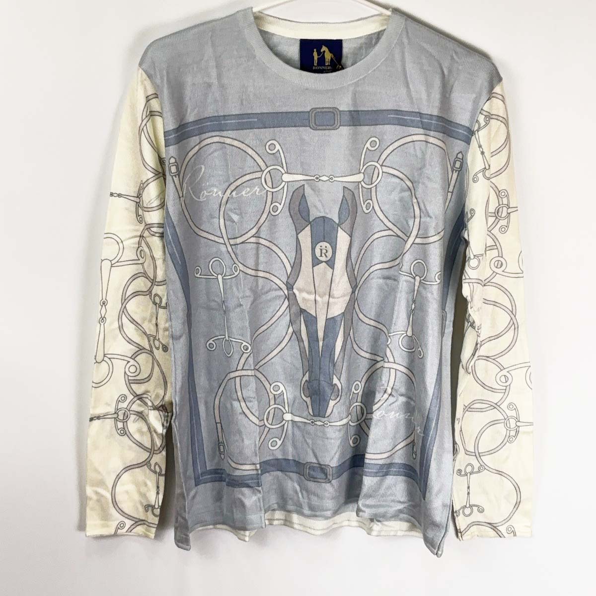 【中古・未使用品】RONNER SPORTS ロナー 長袖 ロングスリーブ ニット シャツ S/M レディース 乗馬 馬術
