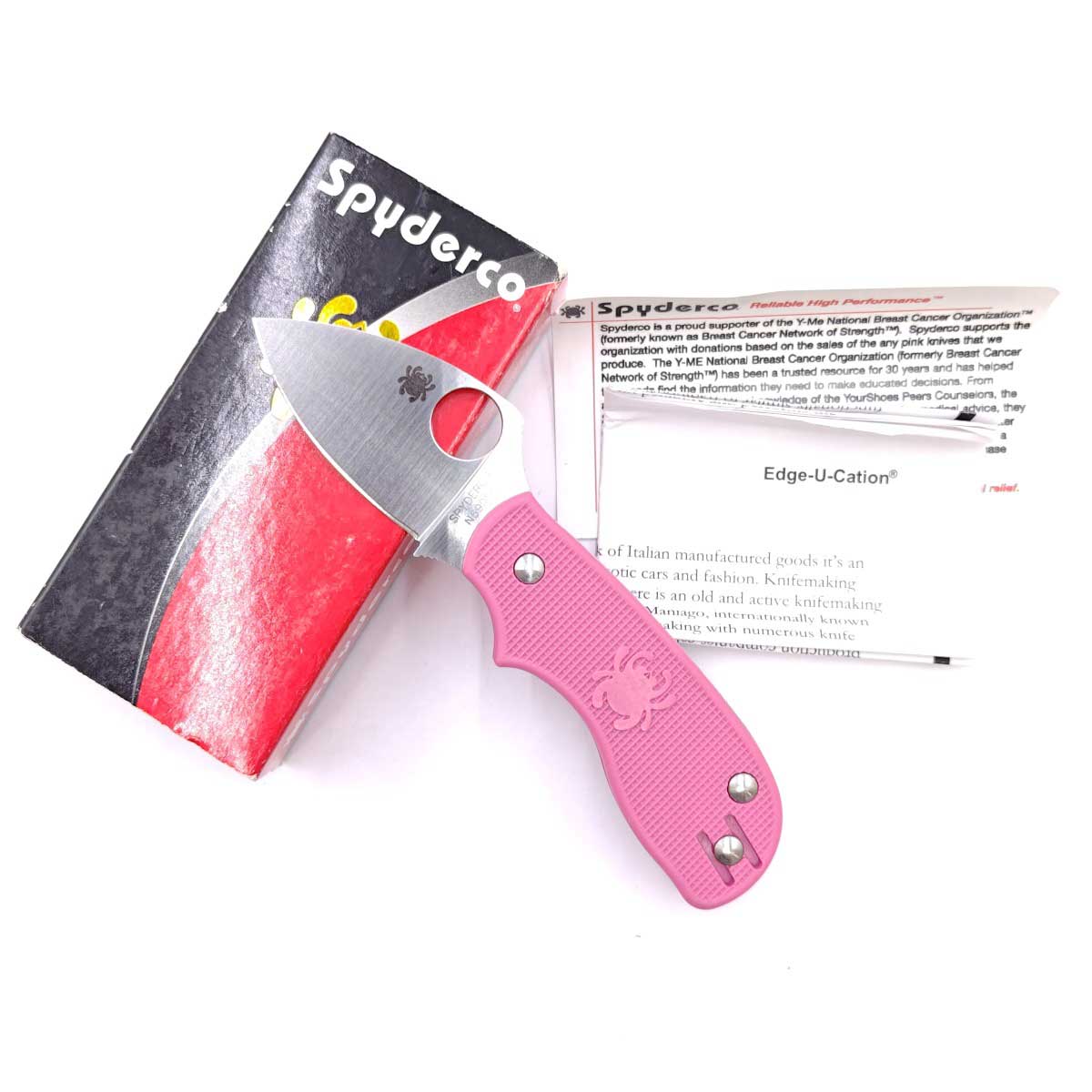 【中古】SPYDERCO スパイダルコ SQUEAK PINK スクィーク ピンク 折りたたみナイフ C154PPN
