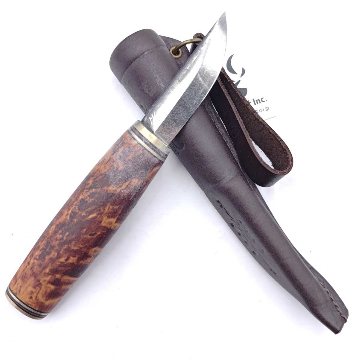【中古・未当てはめる品】カウハバン プーッコ パヤ 九寸五分 赤銅色 Kauhavan Puukko Paja アウトドア かん木手工芸品