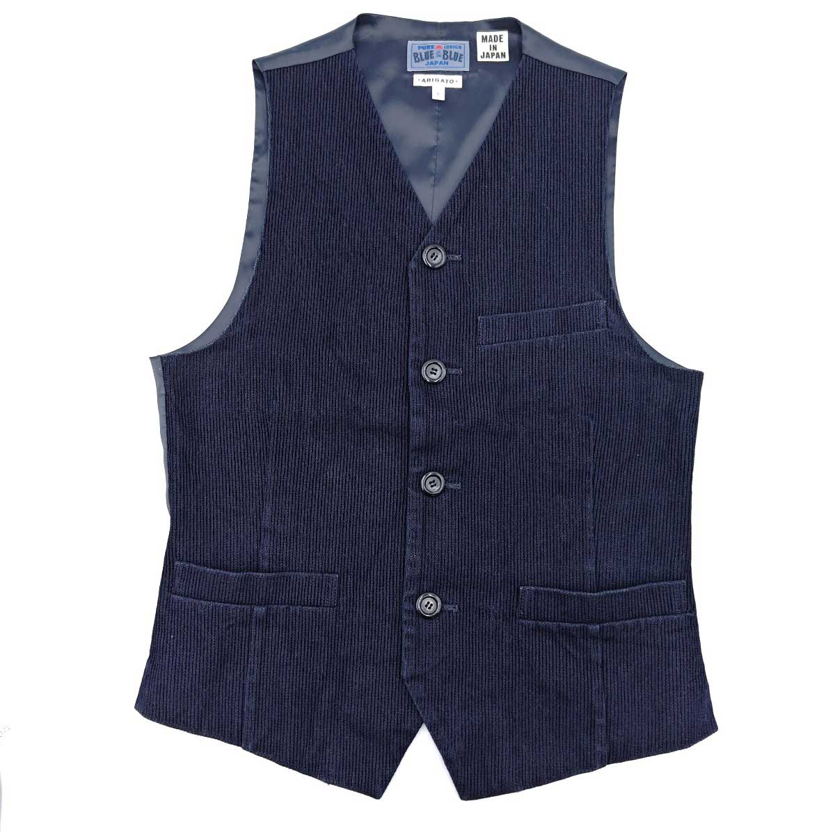 BLUE BLUE JAPAN コーデュロイベスト　L 楽天市場】【中古】BLUE BLUE ブルーブルー 日本製 コーデュロイ