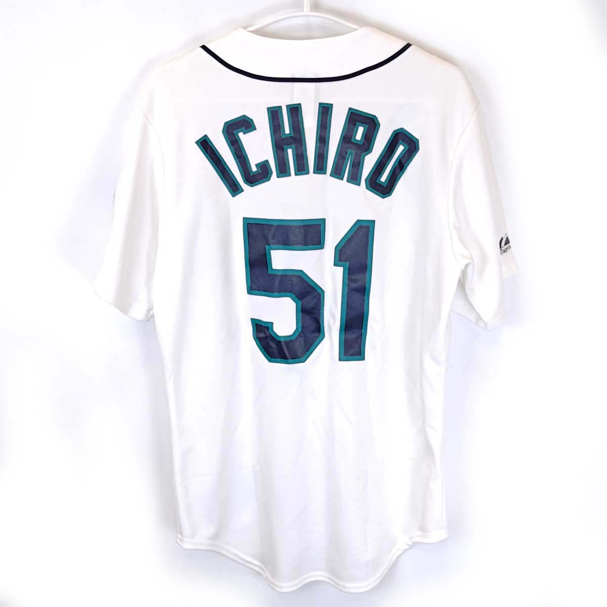 【中古】マジェスティック シアトル マリナーズ ＃51 イチロー ユニフォーム S Majestic MLB メジャーリーグ