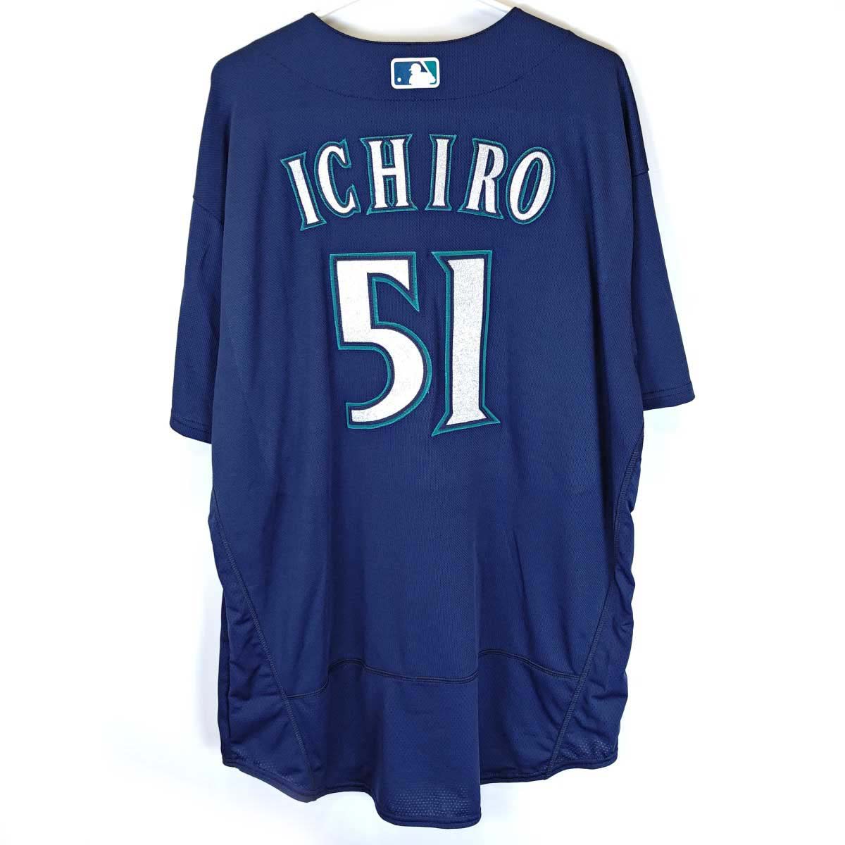 【中古】マジェスティック シアトル マリナーズ ＃51 イチロー ユニフォーム 52 Majestic MLB メジャーリーグ