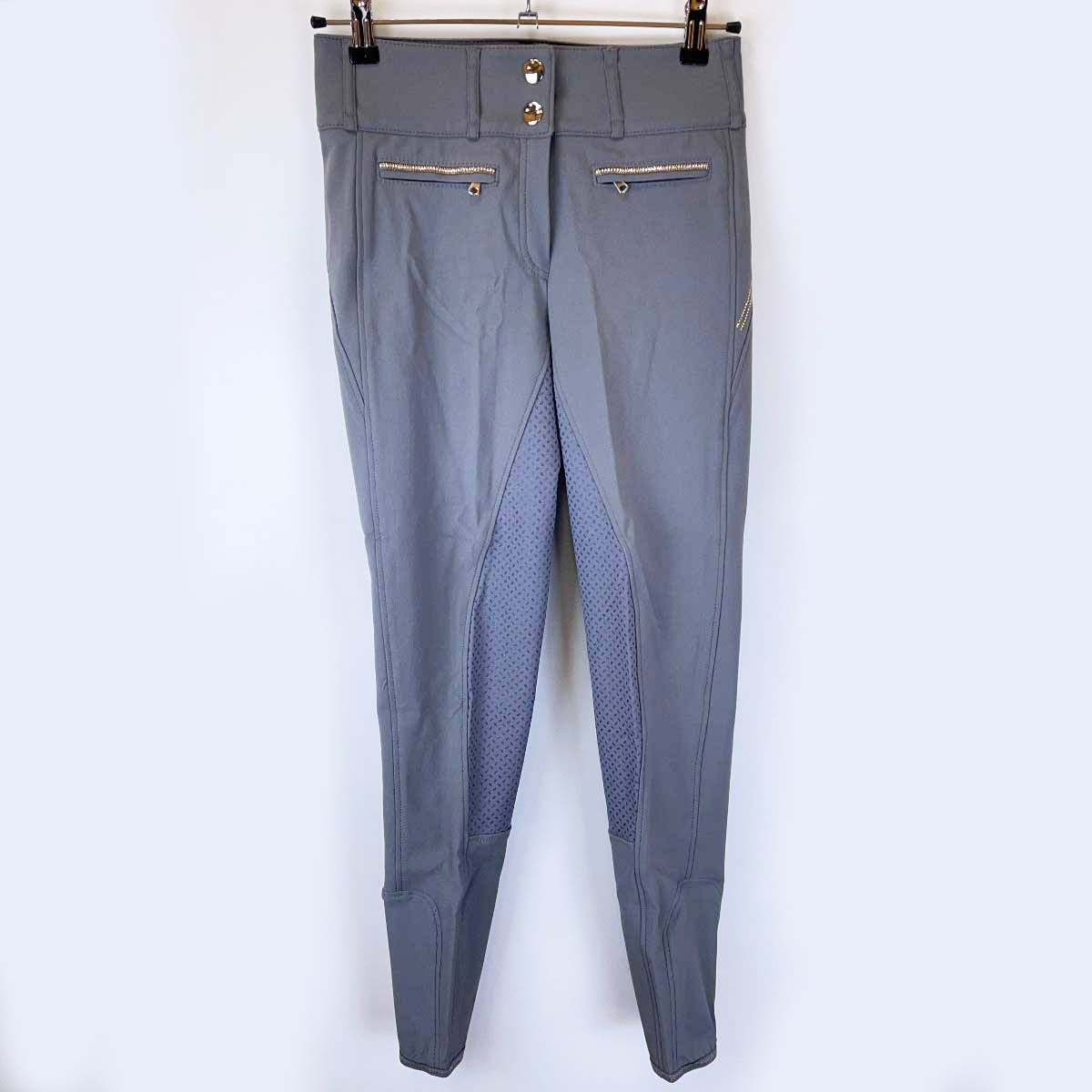 【中古・未使用品】ピカー キュロット パンツ JONNA GRIP フルグリップ 38 グレー レディース PIKEUR 乗馬 馬術 乗馬ズボン