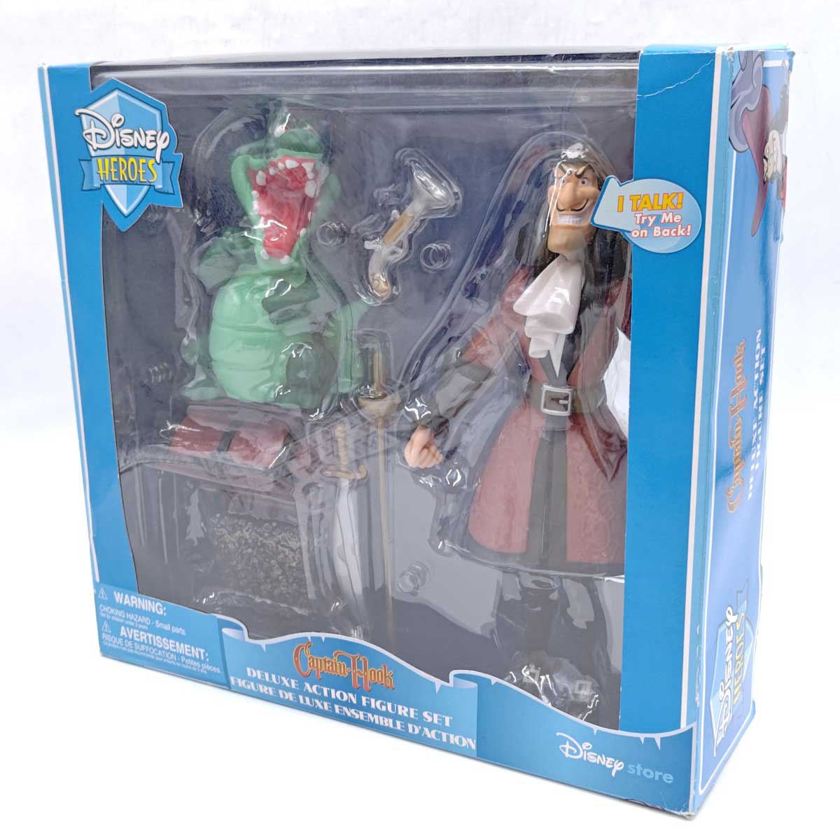 【中古】Disney Heroes CAPTAIN HOOK ディズニー ヒーローズ フック船長 デラックス アクション フィギュア セット ピーター・パン