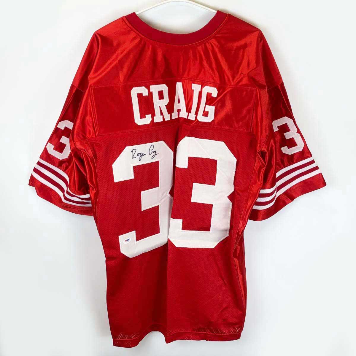 【中古】NFL 49ers サンフランシスコ フォーティナイナーズ #33 CRAIG ロジャー・クレイグ 直筆サイン入り 証明書付き