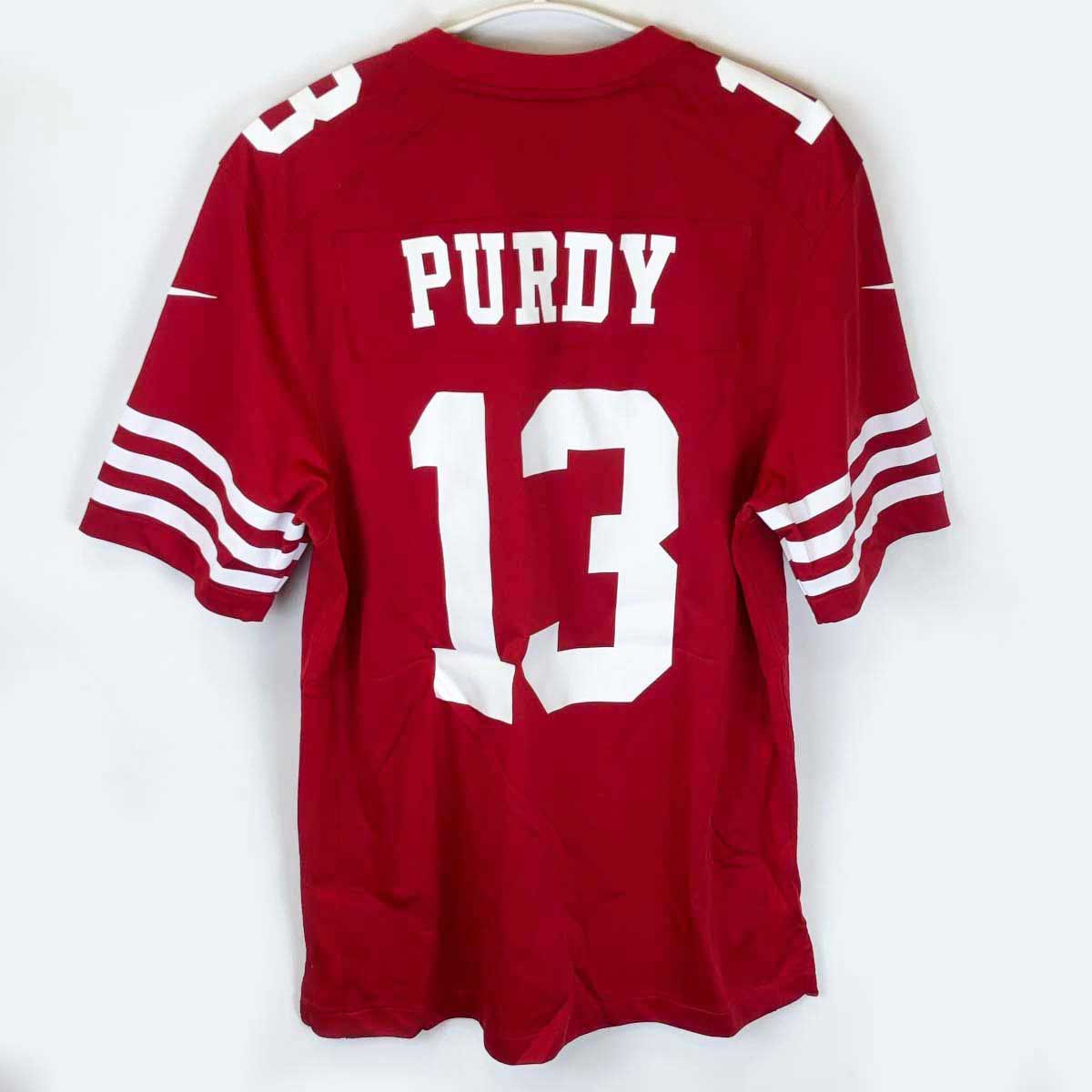 【中古・未使用品】ナイキ NFL 49ers サンフランシスコ フォーティナイナーズ ユニフォーム ジャージ #13 PURDY ブロック・パーディ M NIKE アメフト スーパーボールパッチ