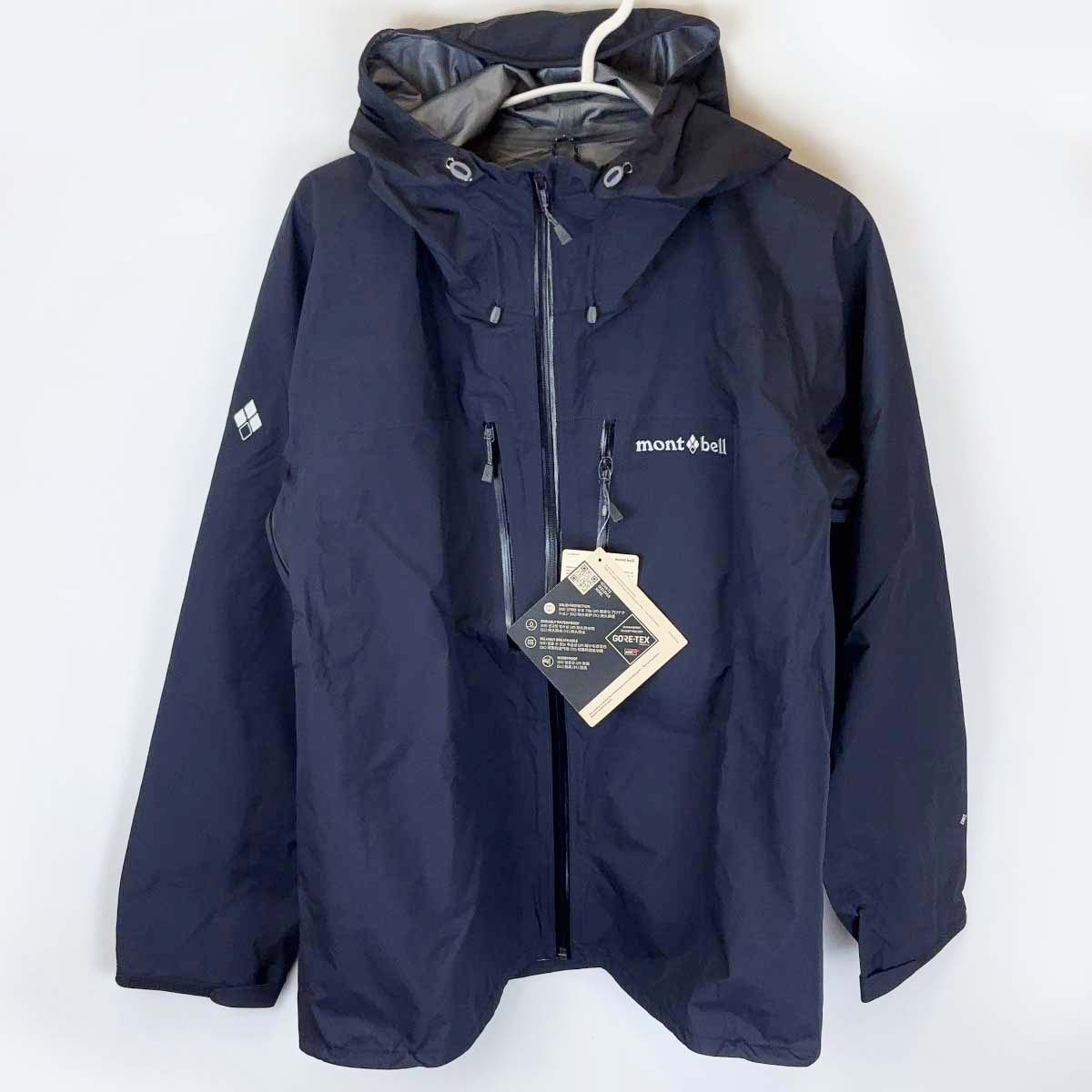 【中古・未使用品】モンベル テンペスト ジャケット マウンテンパーカー XL ネイビー 1128723 レディース mont-bell GORE-TEX トレッキング 登山