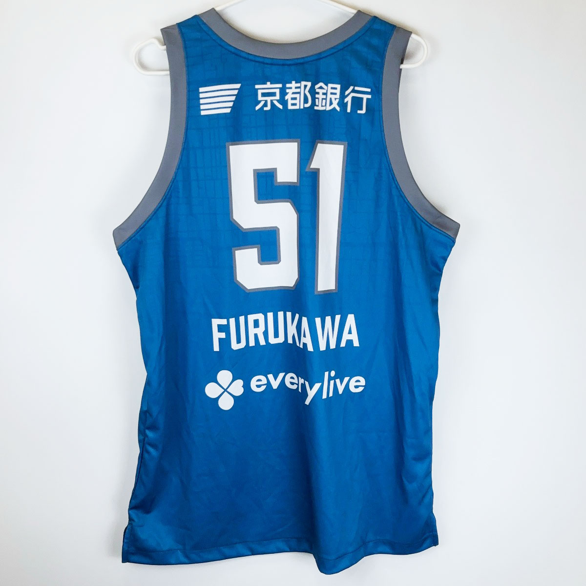 【中古】TRES 京都ハンナリーズ オーセンティックジャージ #51 古川孝敏 XO Bリーグ バスケット ユニフォーム