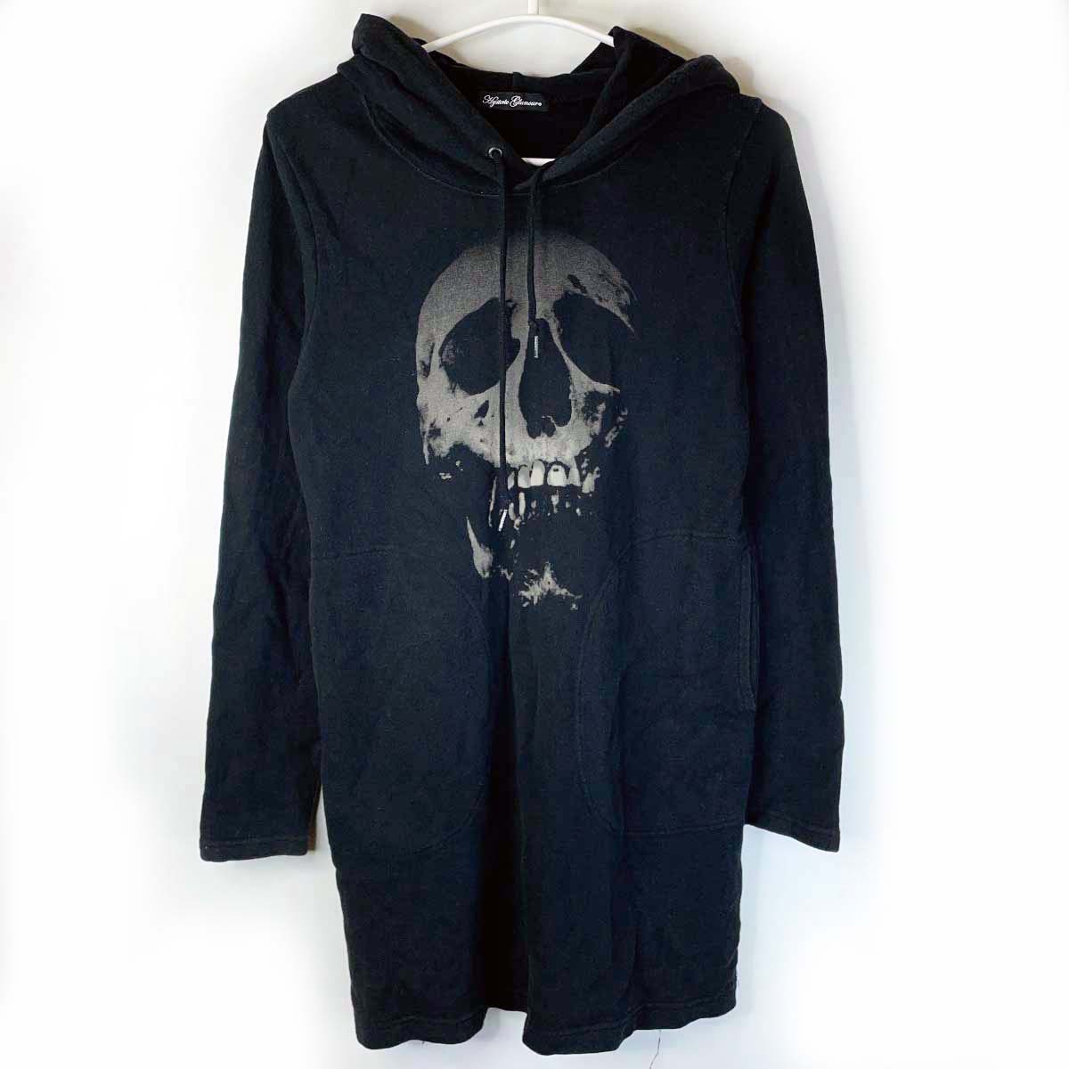 【中古】ヒステリックグラマー スカル木ノ実 フーディ 衣装 パーカー F 黒いこと レディース HYSTERIC GLAMOUR オゾン地域社会